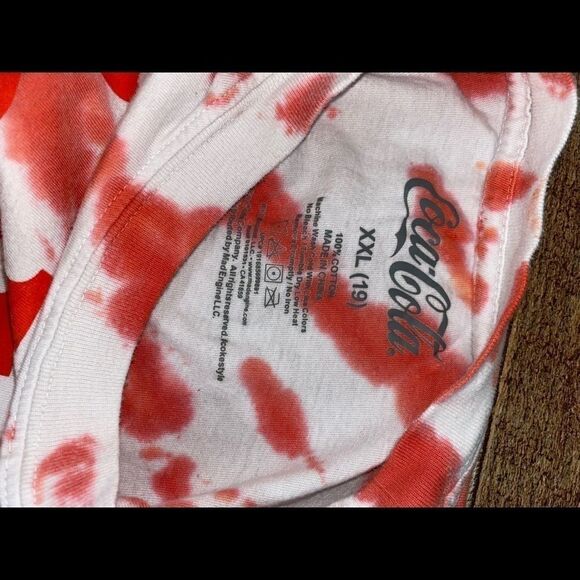 coca Cola coke tie dye cropped long sleeve shirt - Picture 6 of 10